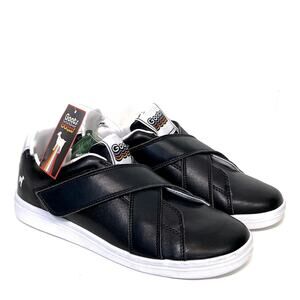 Goats 717 Smooth Sport Shoes Black White Leather Womens 7 NWT